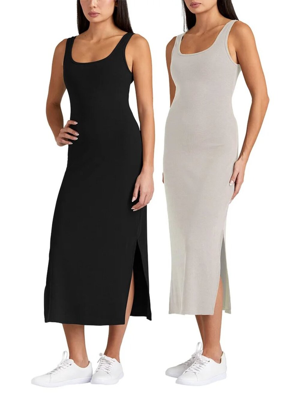 Frank and Oak Ribbed Knit Tank Dress - Black - NEW - Picture 9 of 10